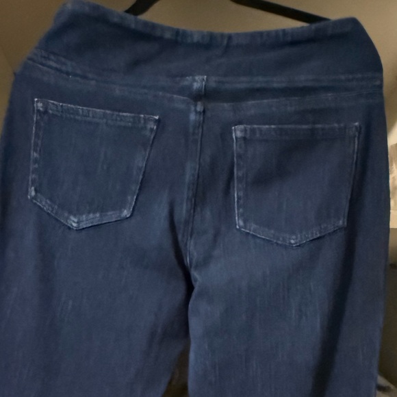 BOGO Belle by Kim Gravel Flexibelle Faux Welt Pkt Boot Cut Jean dark indigo 12P - Picture 7 of 7